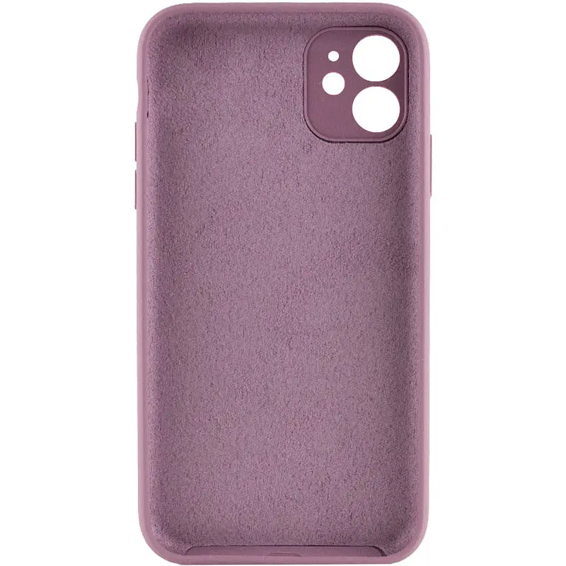 Чохол Silicone Case Full Camera Protective (AA) NO LOGO для Apple iPhone 12 (6.1) Ліловий / Lilac Pride - фото 2
