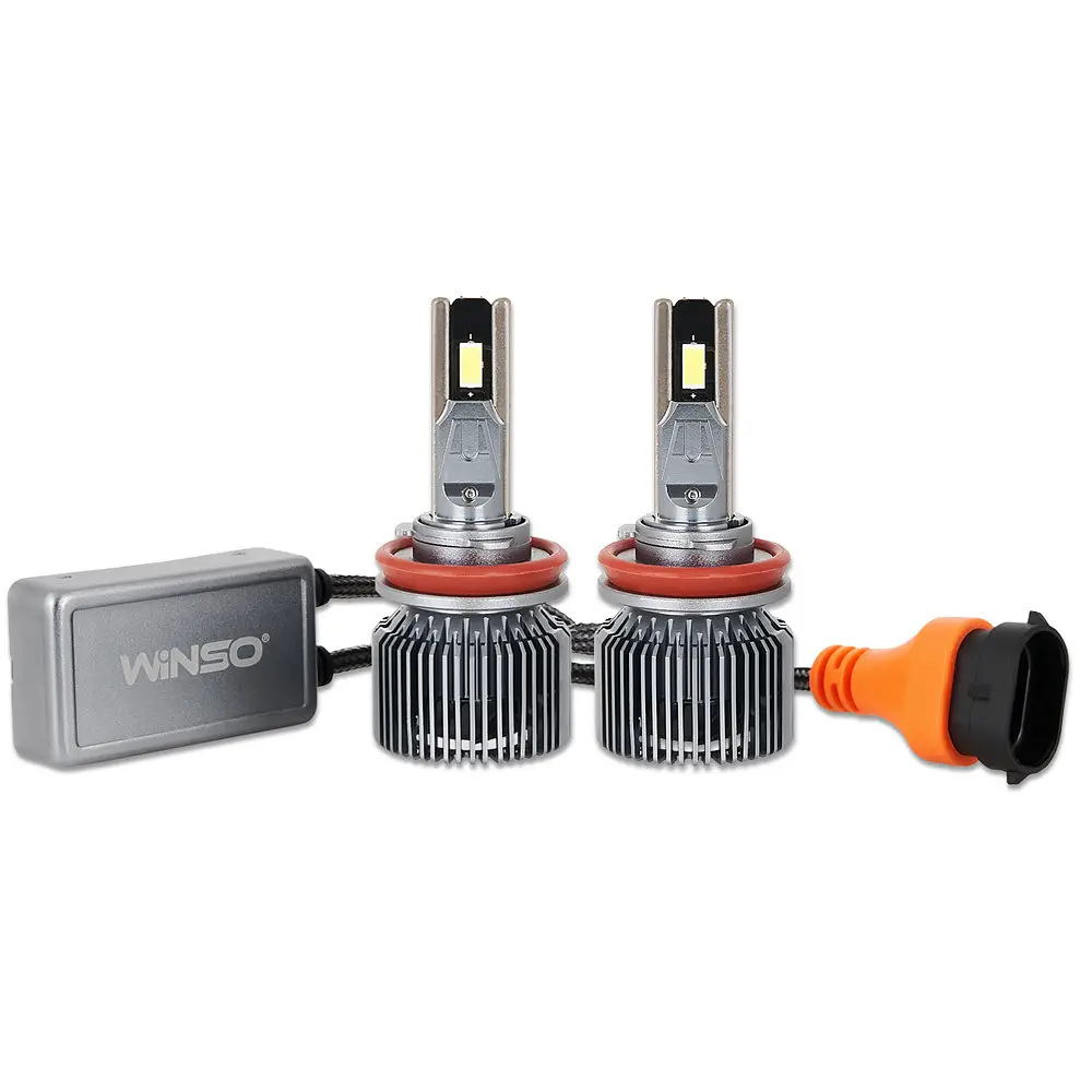 Автолампа Winso LED H8/H11/H16 12/24V 130Вт 11000Лм 6500K CSP3570 2 шт. (799110) - фото 3