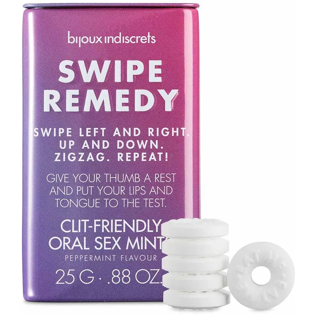 Мятные конфеты Bijoux Indiscrets Swipe Remedy - clitherapy oral sex mints - фото 2
