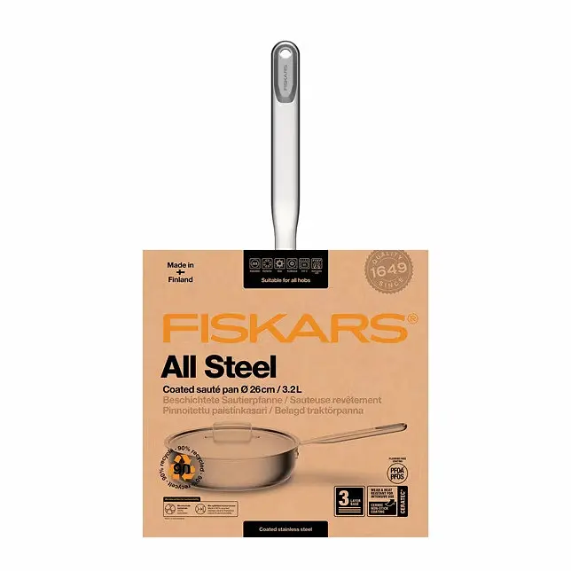 Сотейник Fiskars All Steel 26 см 1064746 - фото 9