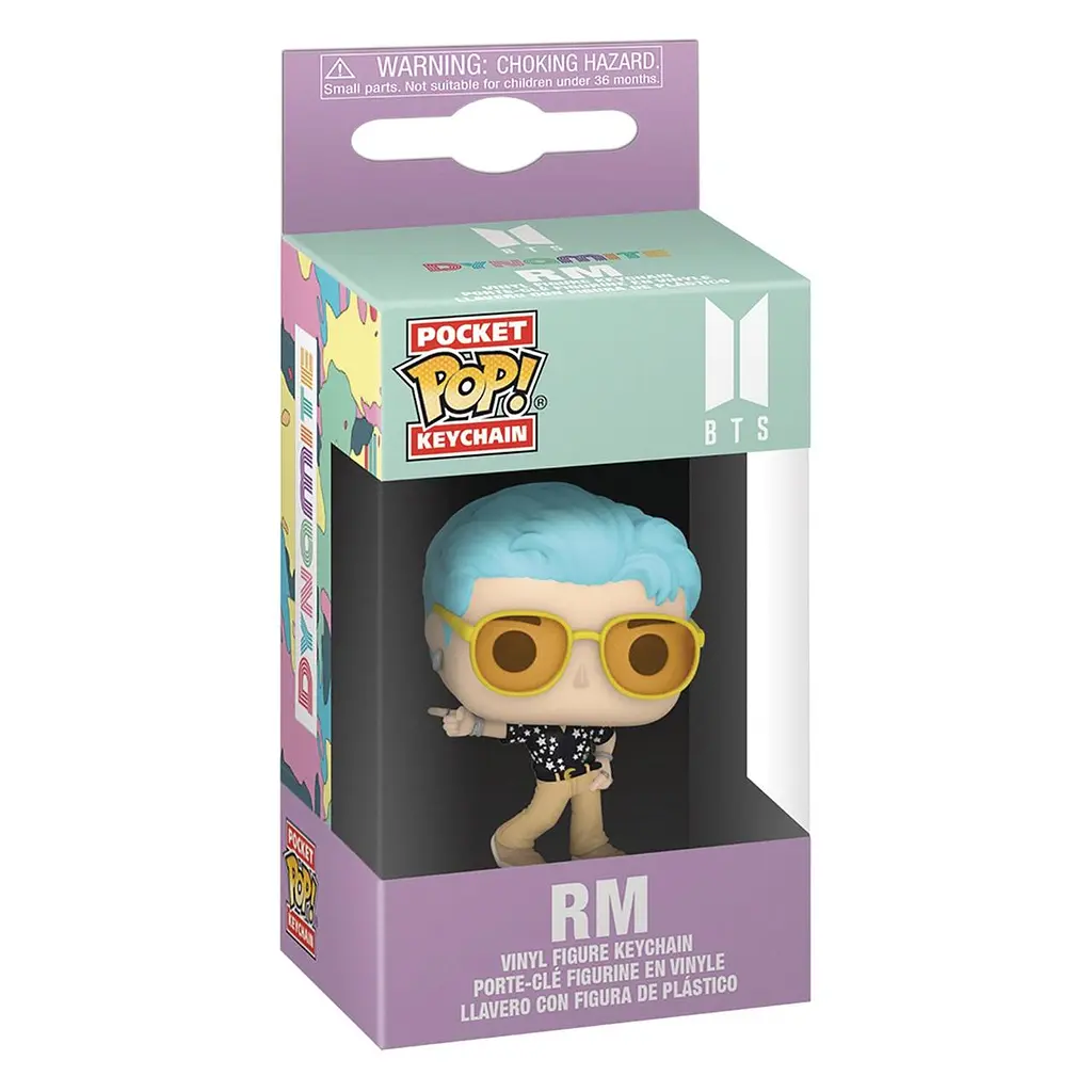 Фигурка - брелок Funko Pop Фанко Поп BTS RM (Dynamite) БТС Ким 4см BTS Key RM106 - фото 3