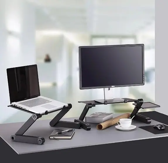 Столик - підставка для ноутбука з активним охолодженням Laptop Table T8 стіл-трансформер + 2 кулери - фото 6