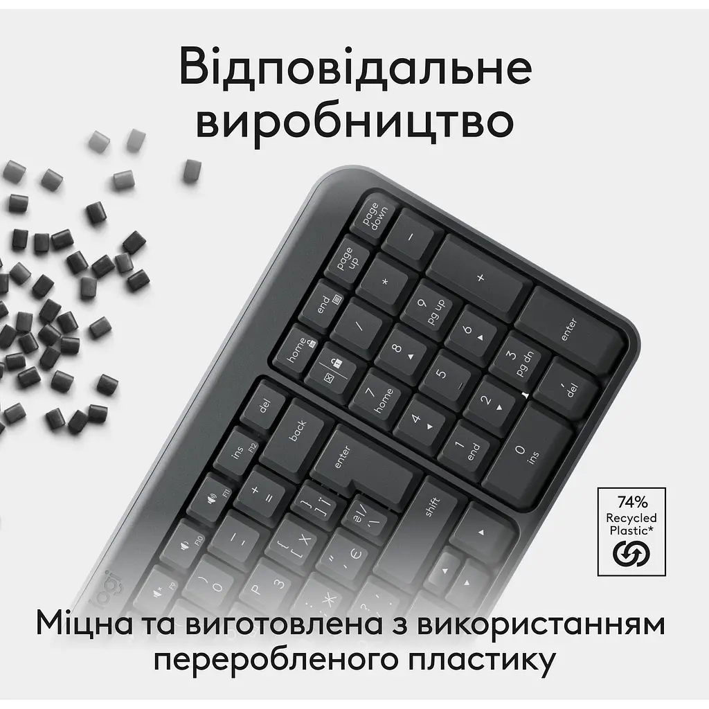 Клавіатура Logitech K250 Graphite (920-013822) [141505] - фото 4