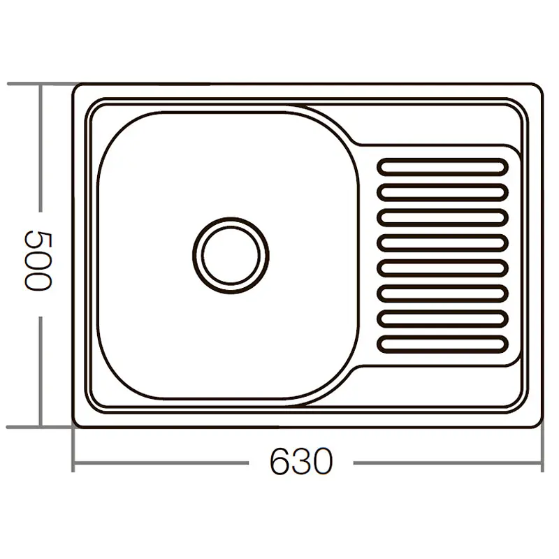 Мийка кухонна ZERIX Z6350-06-160D decor (ZM0562) - фото 4