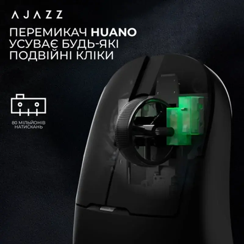 Мишка Ajazz AJ159P MC Wireless/Bluetooth/USB Charging Dock Black (AJ159P-MC-B) - фото 9