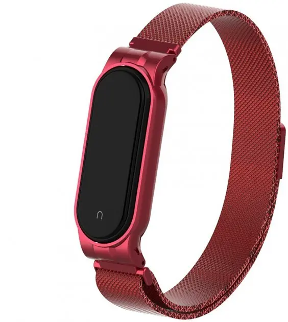 Ремінець Міланська Петля Mi Band 7 Red (07)