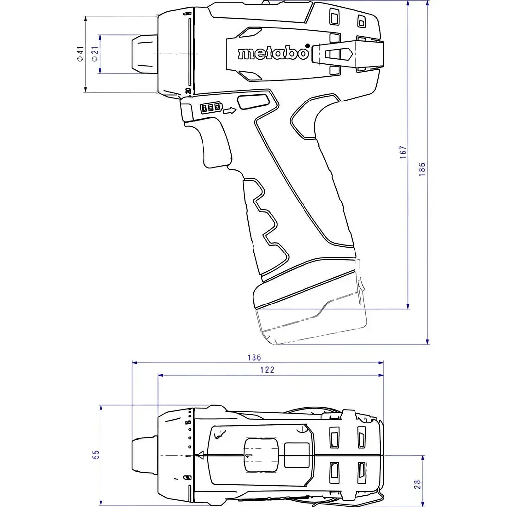 Дриль-шуруповерт Metabo PowerMaxx BS Basic (600984000) [135539] - фото 5