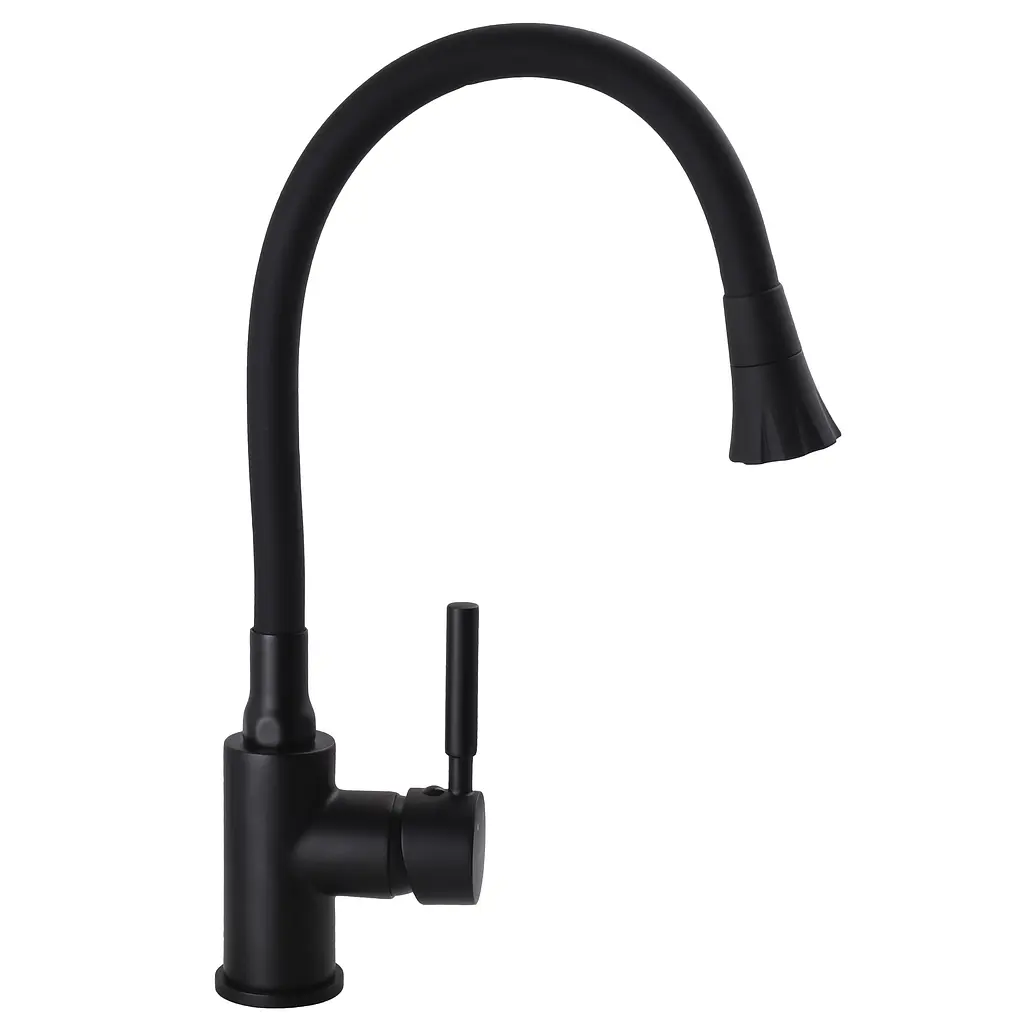 Змішувач для кухні Globus Lux Lazer GLLR-0203SA-BB-B01 Чорний матовий - фото 4