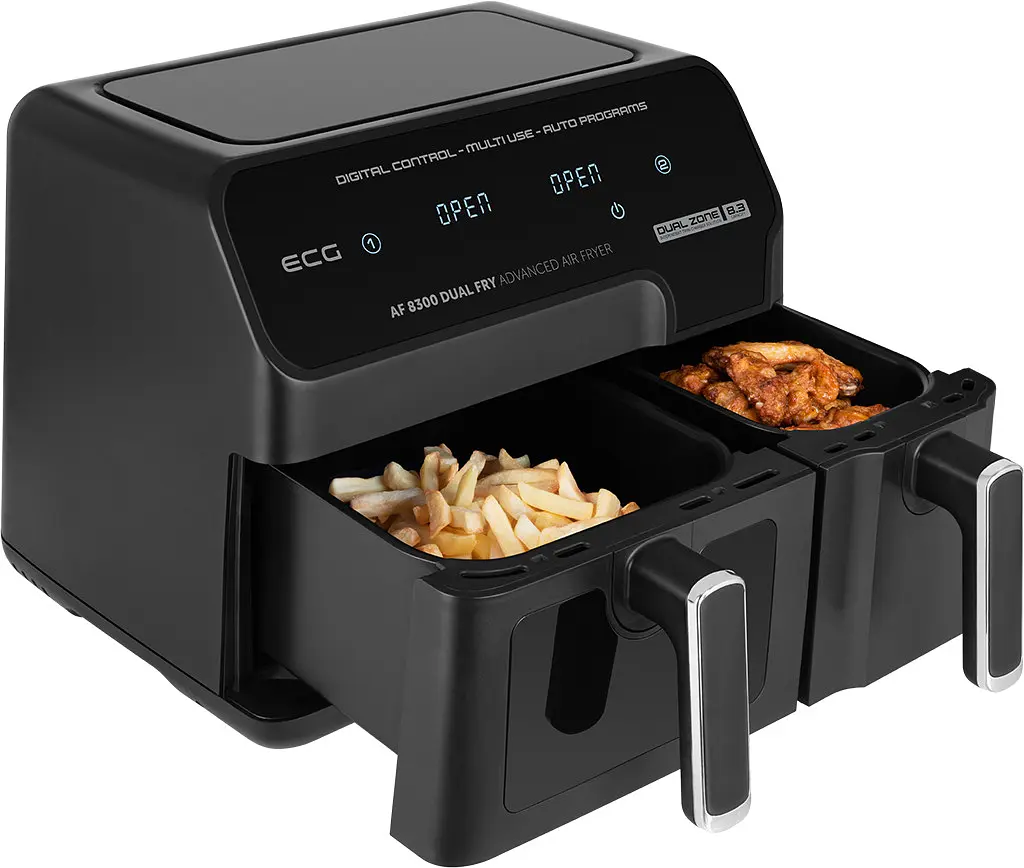 Мультипіч-аерофритюрниця ECG AF 8300 Dual Fry - фото 5