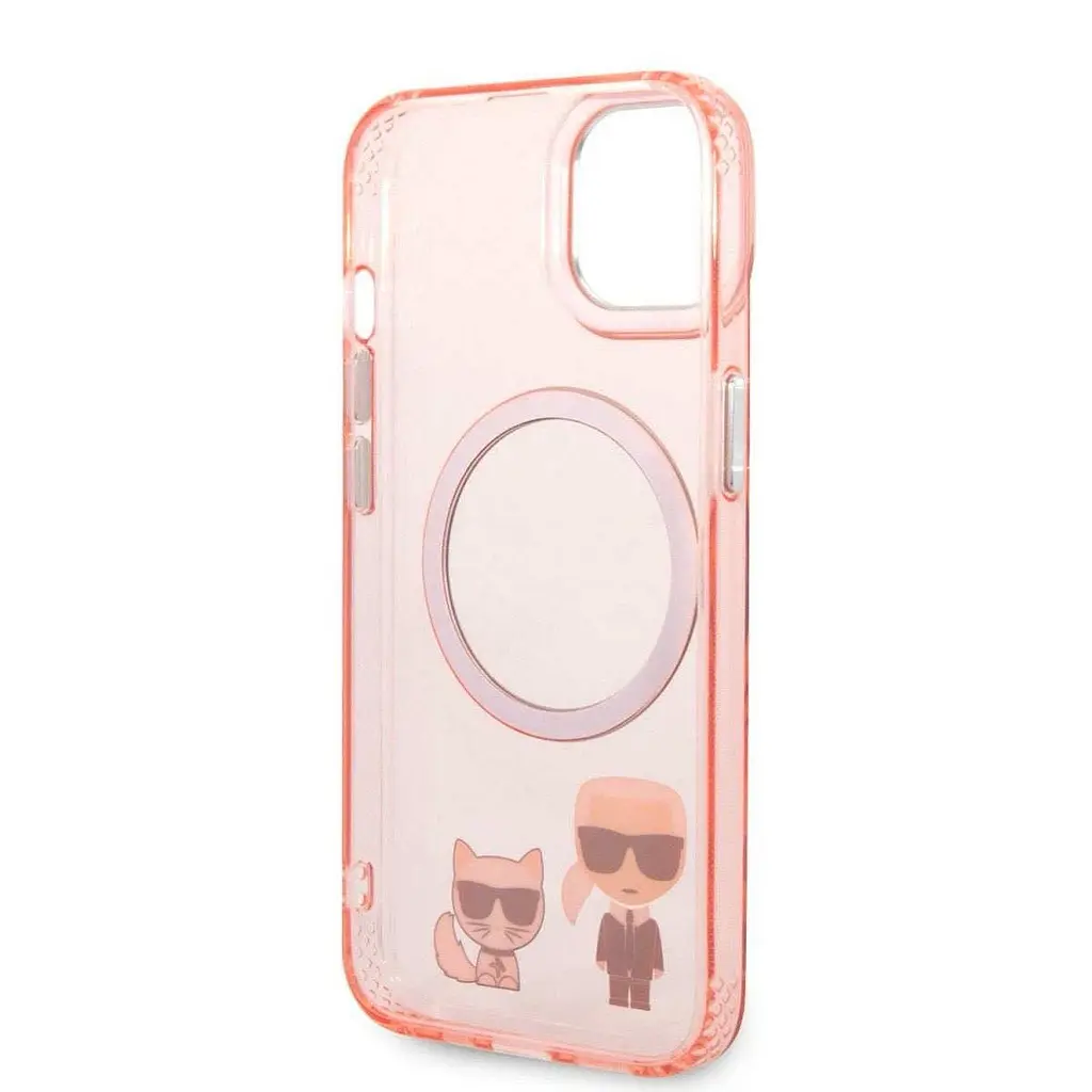 Чехол Karl Lagerfeld MagSafe Karl and Choupette для iPhOne 14 Plus Pink - фото 5