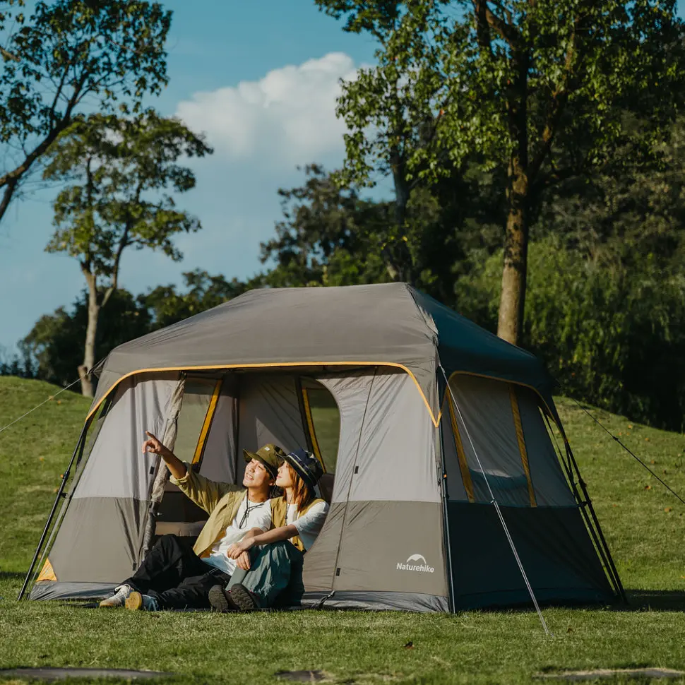 Намет чотиримісний для кемпінгу Naturehike Cape Series 5.2 (CNK2450WS037) сіро-коричневий - фото 9