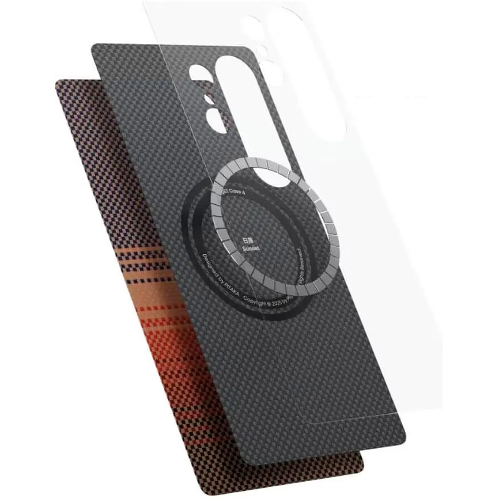 Чехол Pitaka Tactile Woven MagEZ для Samsung Galaxy S25 Plus Sunset [KS2503S] [135435] - фото 5