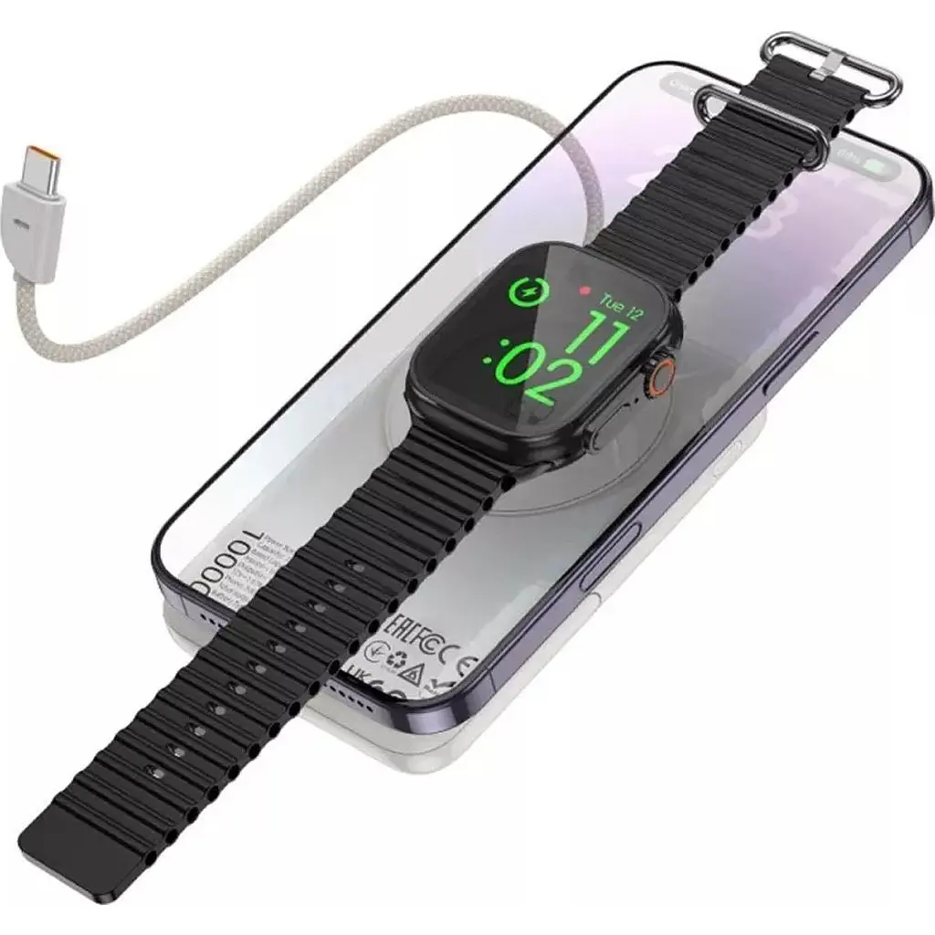 Зовнішній акумулятор Hoco Q43 Clever 10000mAh 20W Silver [165933] - фото 5
