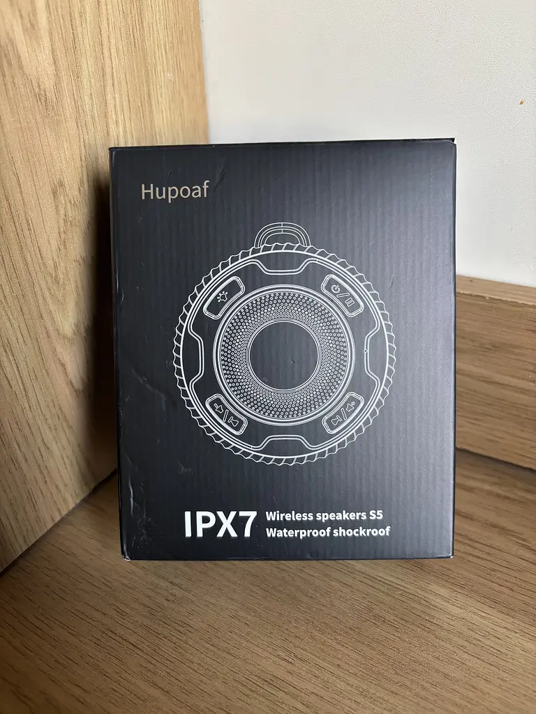 Водонепроникна Bluetooth колонка Hupoaf S5 IPX7 для душу пляжу кемпінгу подорожей з підсвіткою та дисплеєм часу (SKU-033) - фото 10
