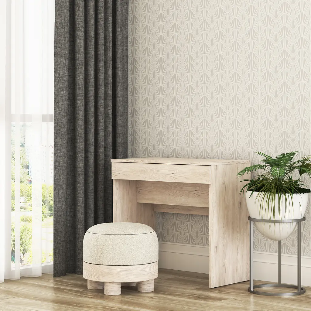 Трюмо з дзеркалом у спальню MebelStar Нео 80x43x75,2 см Аляска сірий (MBS-1237) - фото 2