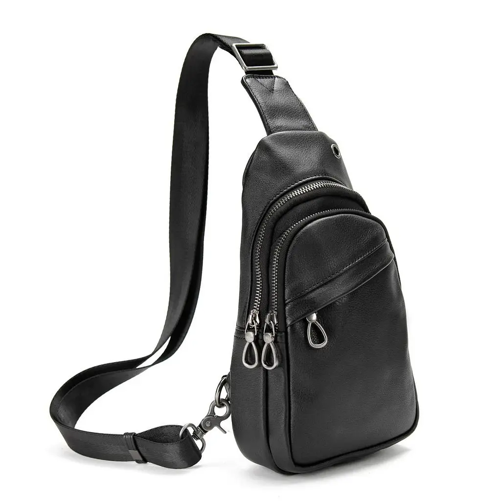 Слінг гладкий шкіряний TIDING BAG 8007A