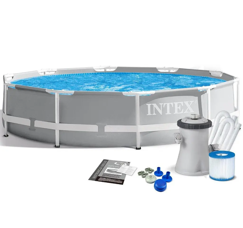 Каркасний басейн Intex 305×76 см з фільтр насосом для двору та дачі