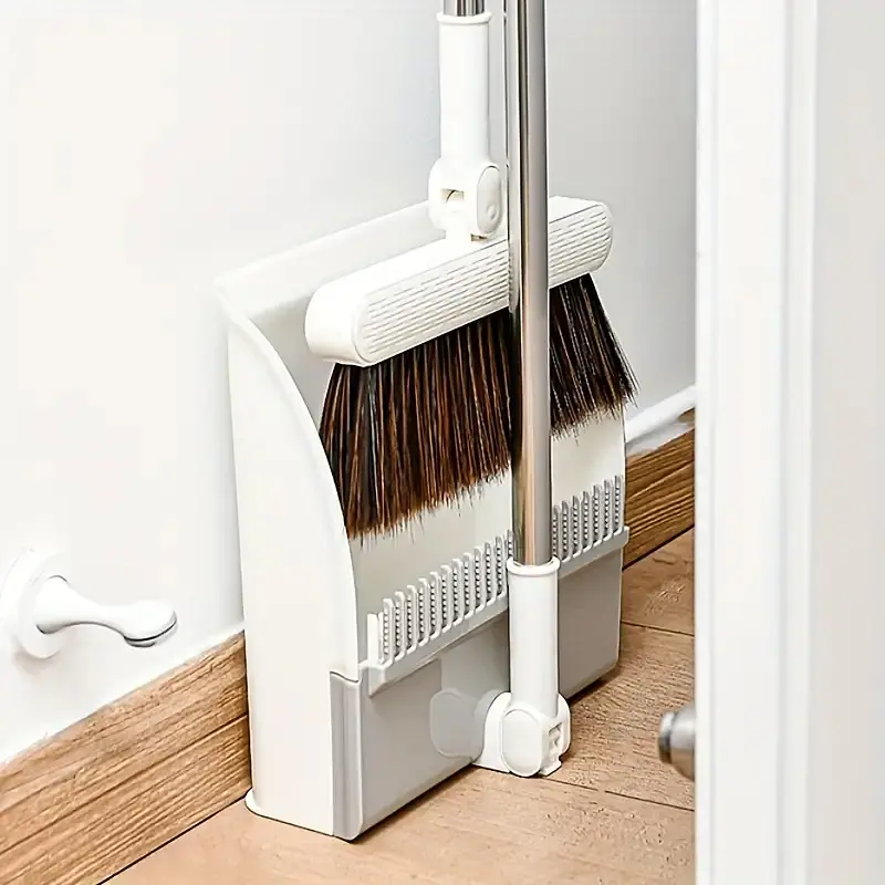 Совок з щіткою із нержавіючої сталі TL-HC03 Білий - фото 6