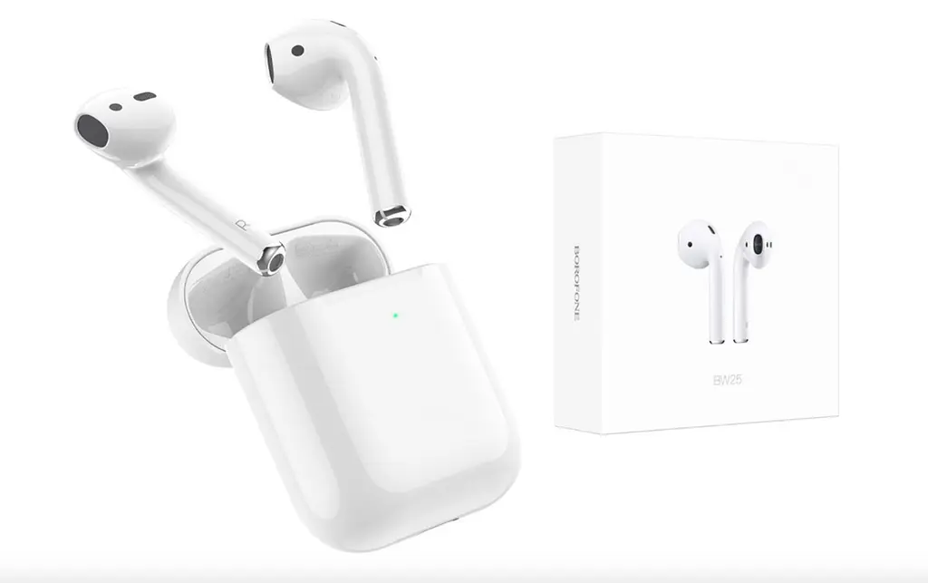 Беспроводные наушники Borofone BW25 TWS Bluetooth 5.3, с микрофоном, белые - фото 2