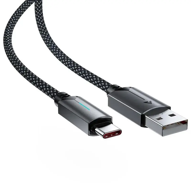 Дата кабель Acefast C19-04 USB to Type-C 3A (1.2m) Black - фото 4