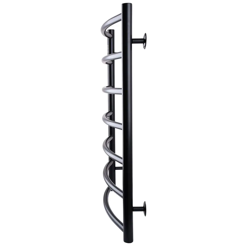 Рушникосушарка UNIO LD W 700-500-7 BLK Драбинка Дуга чорна (21614) - фото 3