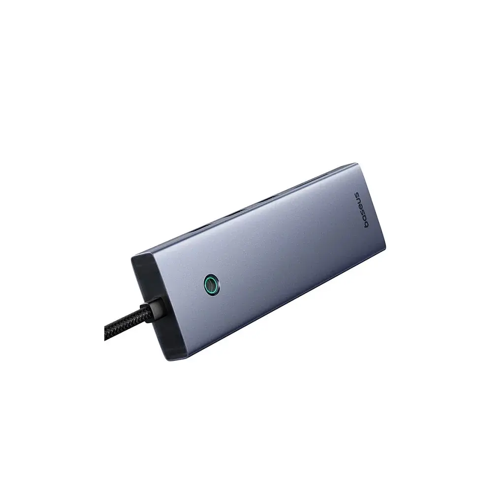 Концентратор Baseus USB-C 10-in-1 HDMI 4K60Hz + VGA + 3xUSB 3.0 + PD + RJ45 1000Mbps + SD/TF + 3.5mm gray (B0005280C811-00) - фото 3