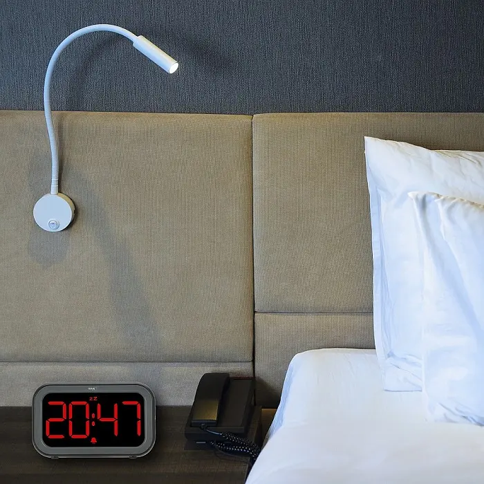 Будильник цифровой TFA LCD-LED BINGO HYBRID черный 132x41x81 мм (60204801) - фото 10