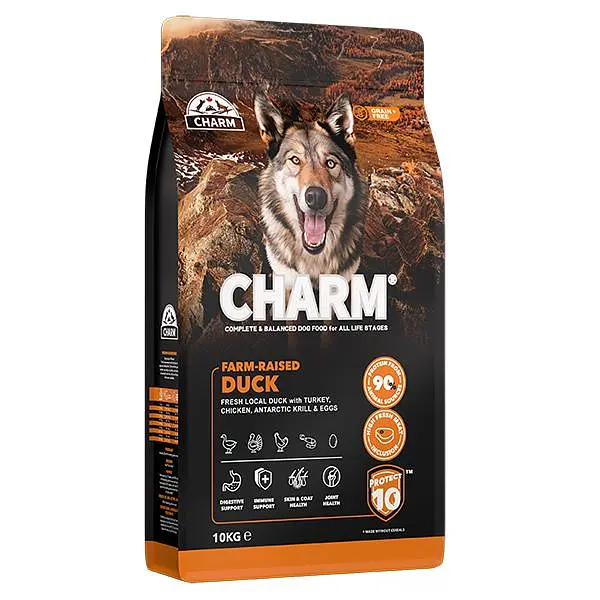 Сухий беззерновий корм для собак Charm Farm-Raised Duck Чарм холістик, Фермерська Качка 10 кг (1001362)