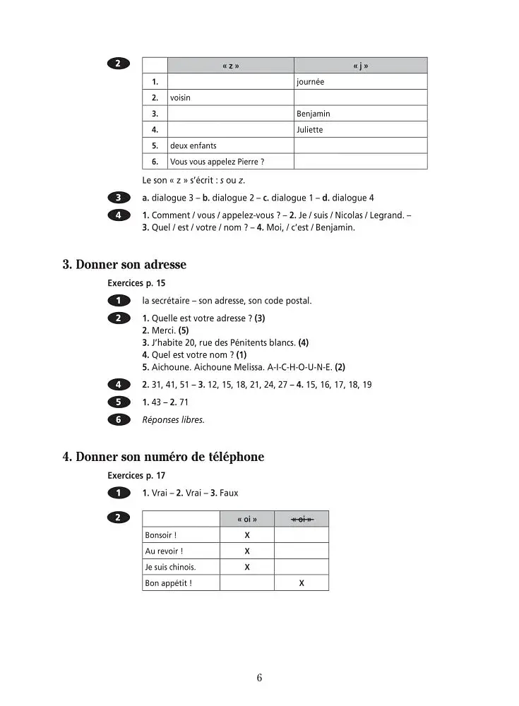 Communication Progressive du Francais 2e Edition Niveau Debutant Complet A1.1. Corriges - фото 3
