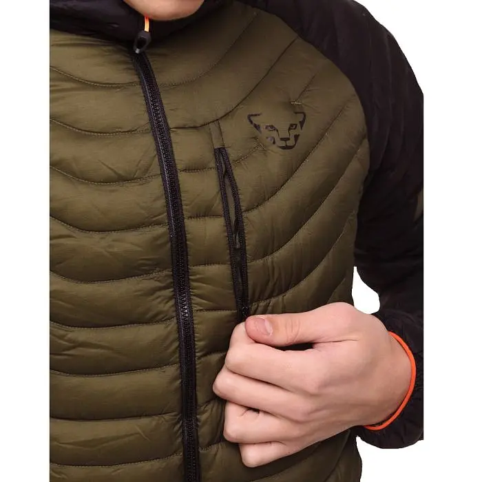 Куртка Dynafit Radical DWN Mens Hood Jacket M Черный-Оливковый - фото 6