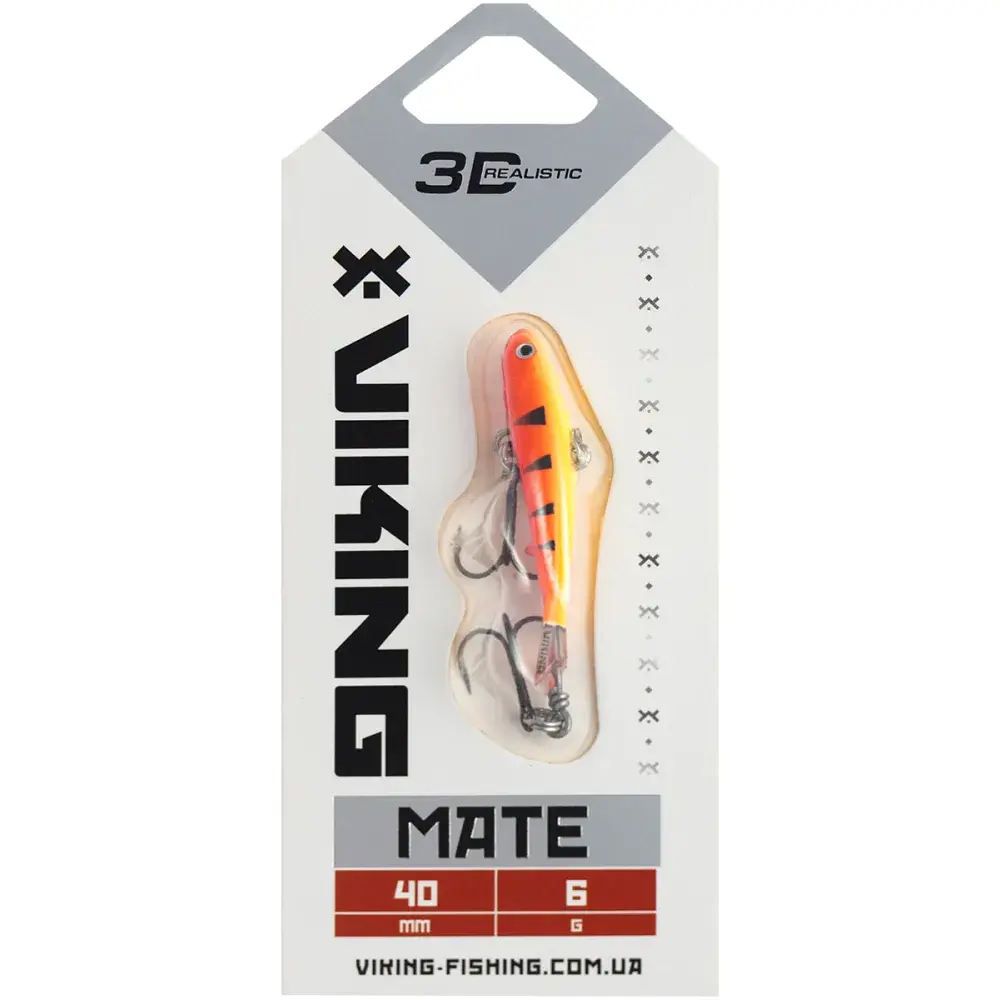 Балансир Viking Fishing Mate Ice Jig 40mm 6g #15 Pink Moon - фото 2