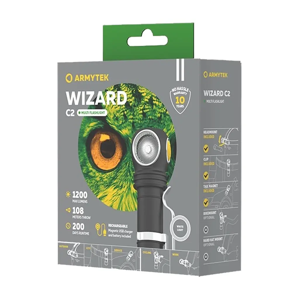 Ліхтар Armytek Wizard C2 Marnet USB Warm (F08901W) - фото 3