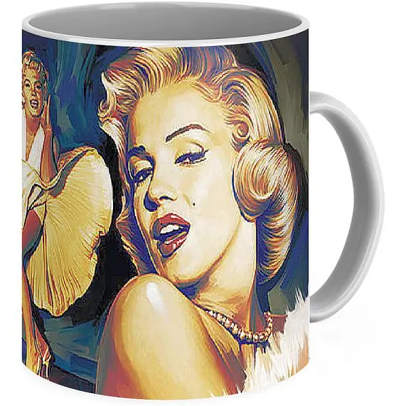 Кухоль GeekLand Marilyn Monroe Мерилін Монро арт ММ 01.01 330 мл білий - фото 2