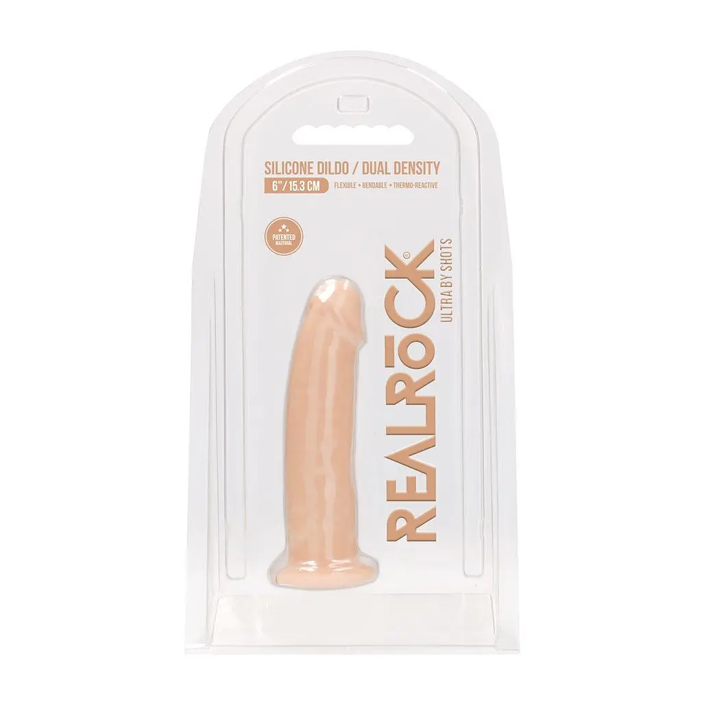 Фалоімітатор RealRock Ultra, 15 см (тілесний) - фото 6