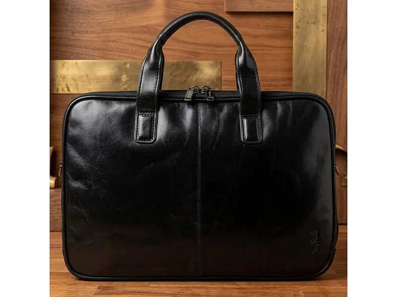 Чоловічий портфель із натуральної шкіри Italico 7044-40 nero Чорний 40x30x9 см TONY PEROTTI sum0029078 - фото 10