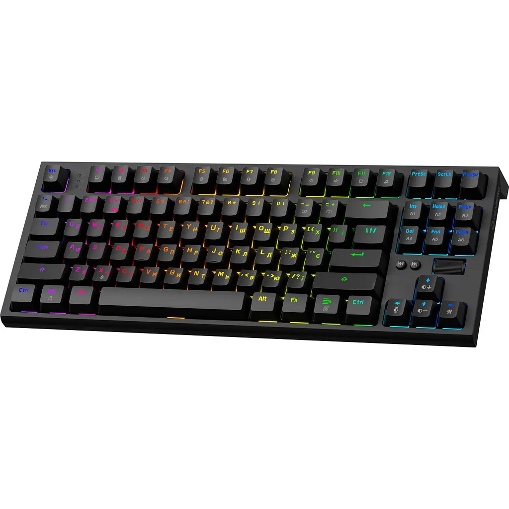 Клавиатура GamePro MK180B Hot-Swap Red Swich RGB USB Black [MK180B] [121466] - фото 2