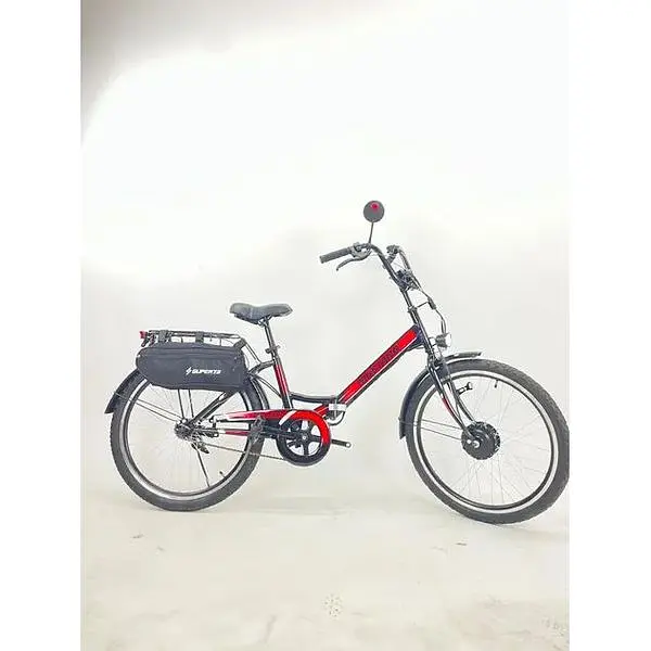 Електровелосипед Mustang 24 дюйми 500W 36V 18Ah червоний - фото 2