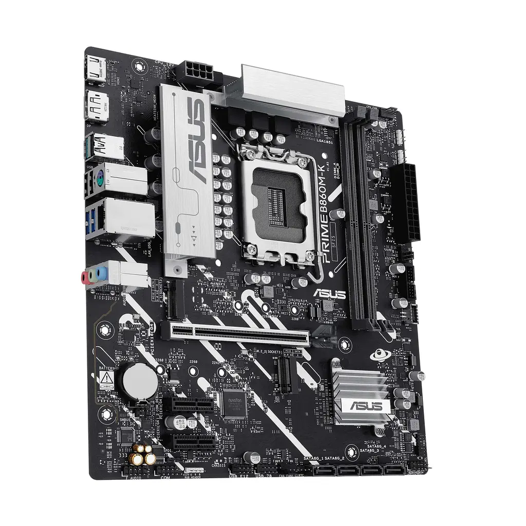 Материнcька плата PRIME B860M-K s1851 B860 2xDDR5 M.2 DP HDMI Wi-Fi BT mATX Asus teh0019102 - фото 4