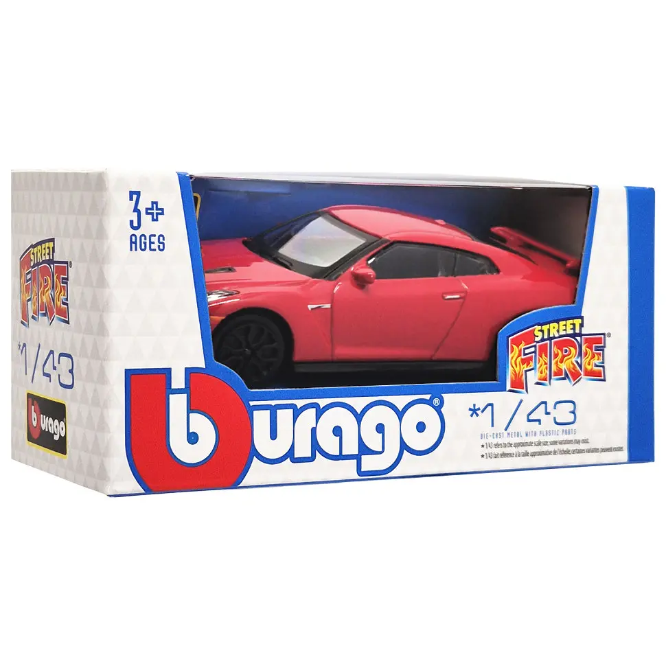 Колекційна автомодель Nissan GT-R 2017 Bburago 18-30010B-7 масштаб 1:43 - фото 2