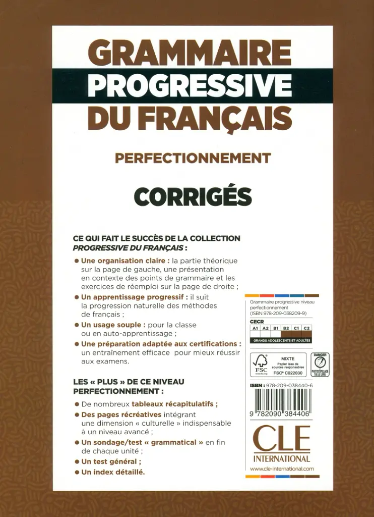 Grammaire Progressive du Francais. Perfectionnement (B2/C2). Corriges - Майя Грегуар - фото 2