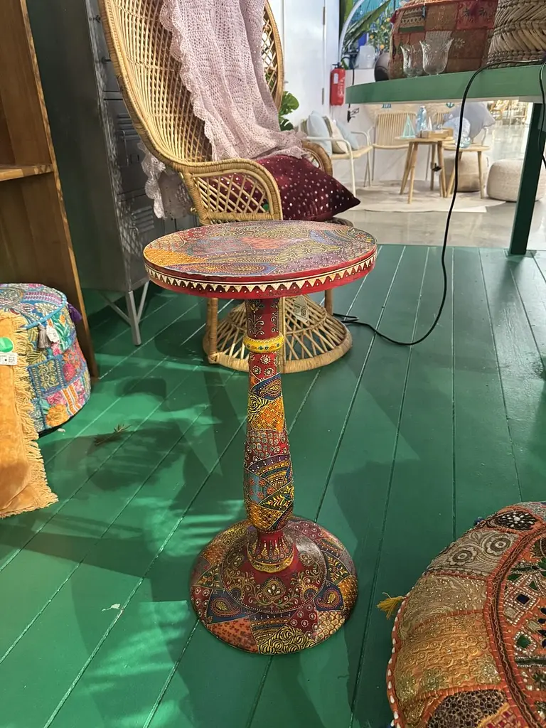 Кавовий столик J-line в індійському стилі 30х60 см (50580) - фото 2