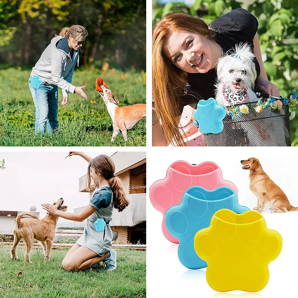Силіконова сумка для ласощів Paw Shaped Silicone Pet Treat Pouch - фото 7