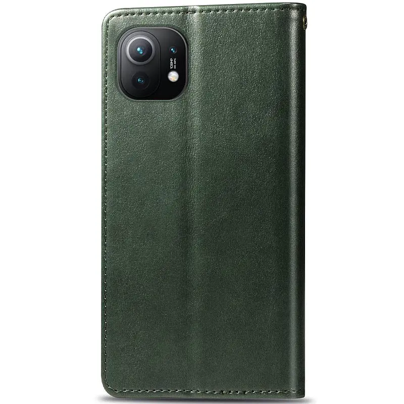 Шкіряний чохол-книжка GETMAN Gallant (PU) для Xiaomi Mi 11 Зелений - фото 4
