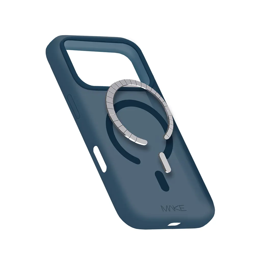 Чохол MAKE Apple iPhone 17 Pro Max Silicone Aura Magnet Dark Blue - фото 5