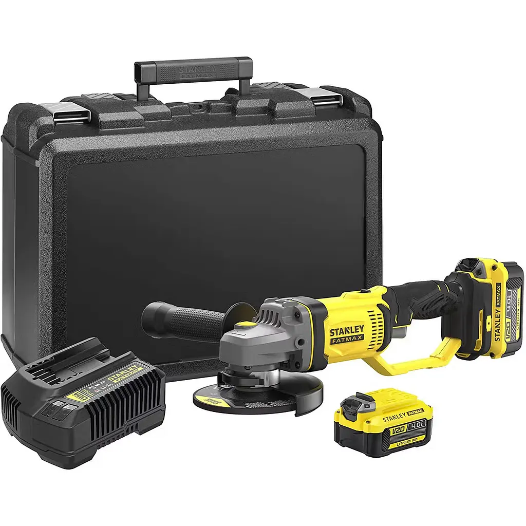 Шлифмашина угловая аккумуляторная Stanley FatMax Li-Ion 18В 8500 об/мин (SFMCG400M2K-QW) - фото 4