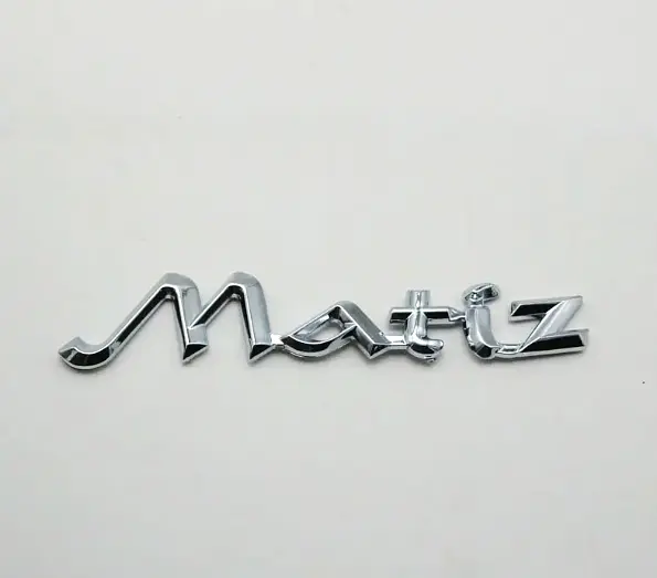 Емблема напис MATIZ Хром 73х35 мм Пластик на скотчі (Завод) - фото 2