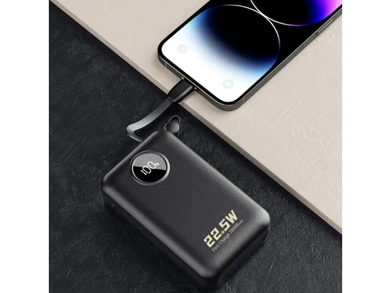Зовнішній акумулятор (Power Bank) Dudao 20000mAh K14+ 22.5W Black (6977196680016) - фото 2