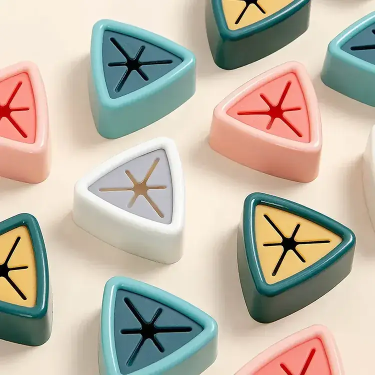 Тримач для рушників LVR 003 трикутний у ванну та на кухню самоклеючий Blue (16570) - фото 3