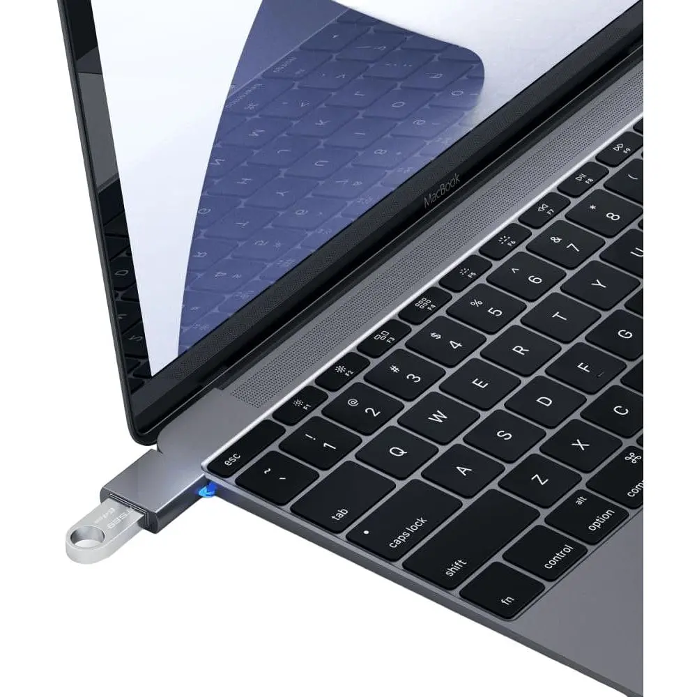 Адаптер Satechi Aluminum Type-C to USB-A 3.0 Adapter Space Gray (ST-TCUAM) - фото 7