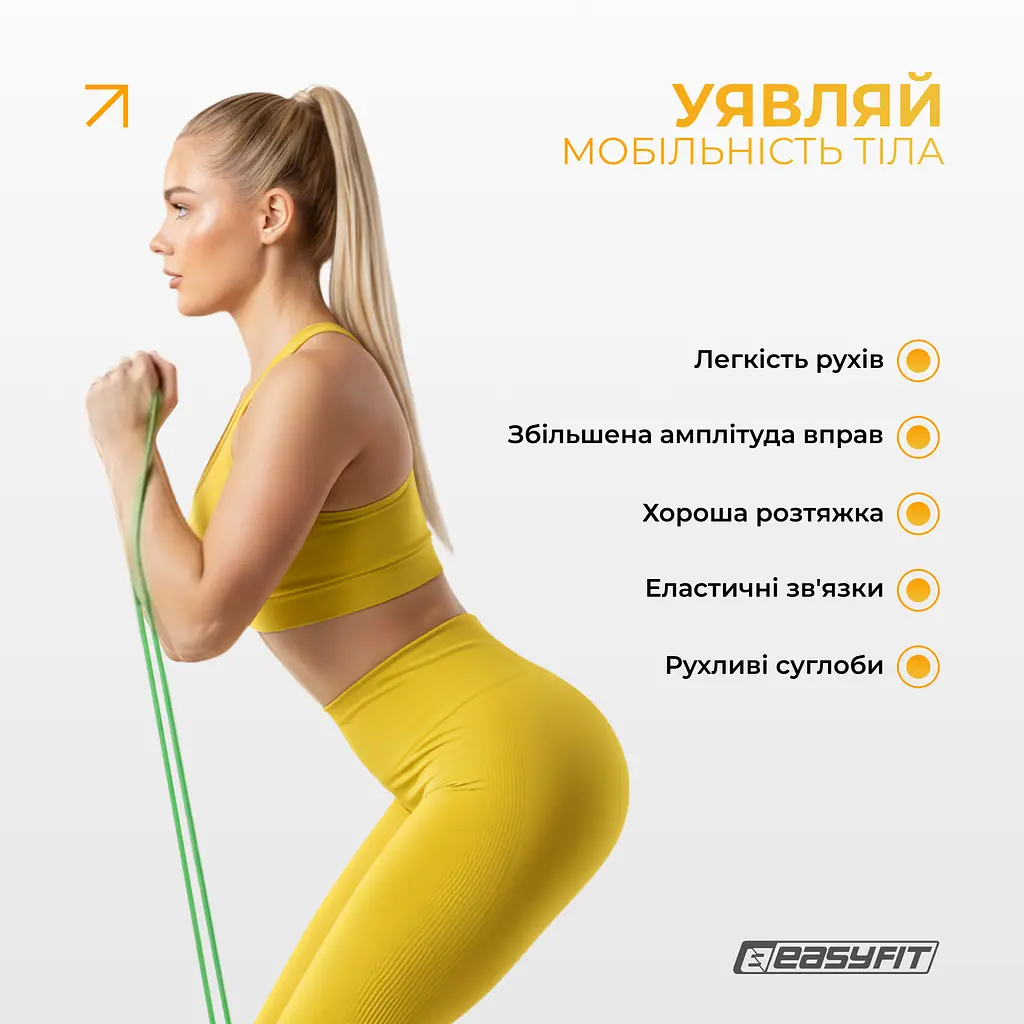 Двошарова резинка для підтягування EasyFit Premium 2-7 кг - фото 2
